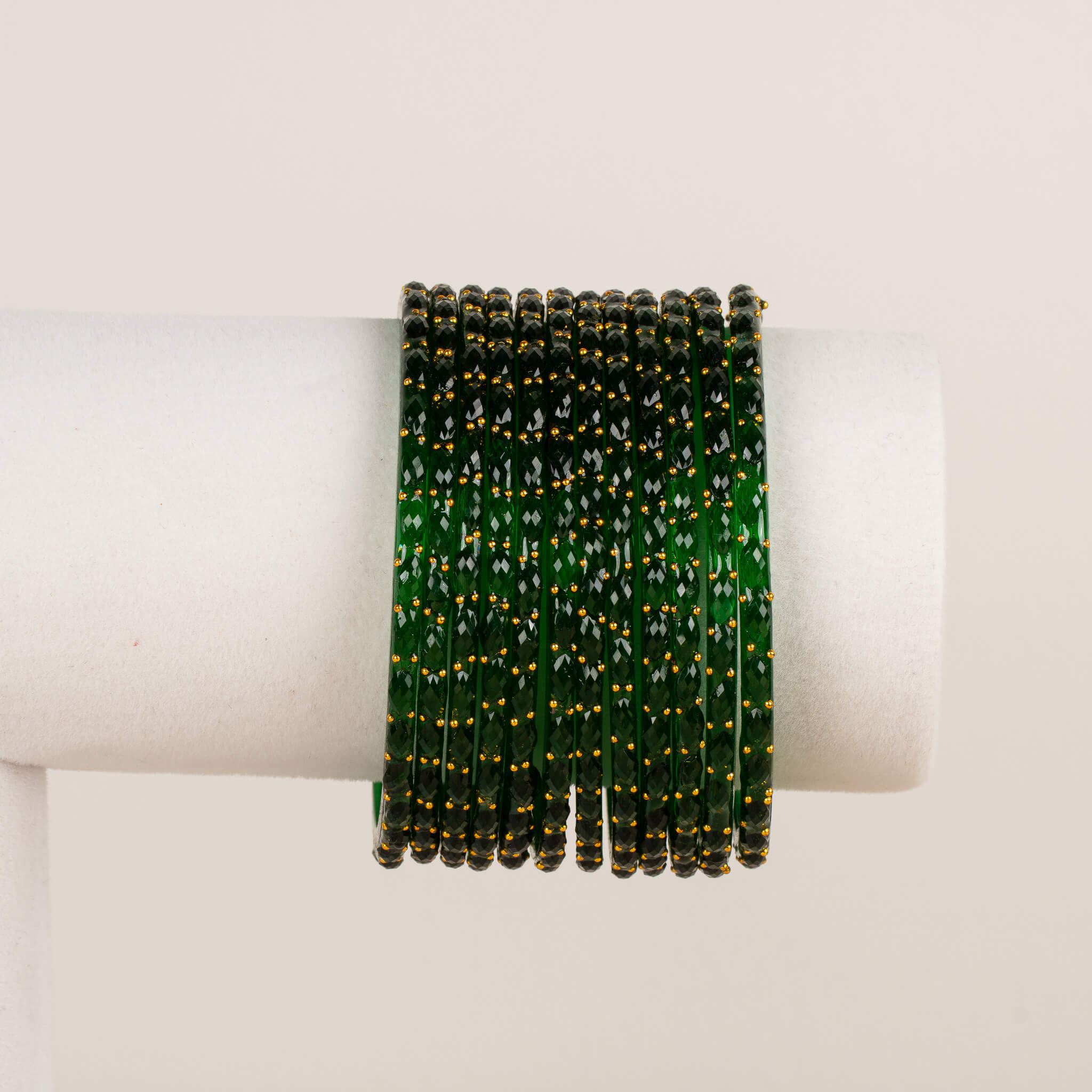 Raindrop Bangles - Greens