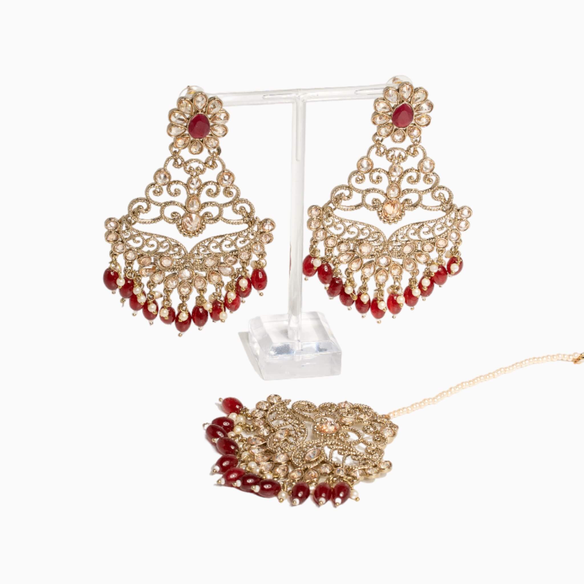 Anaya Earrings and Tikka Set
