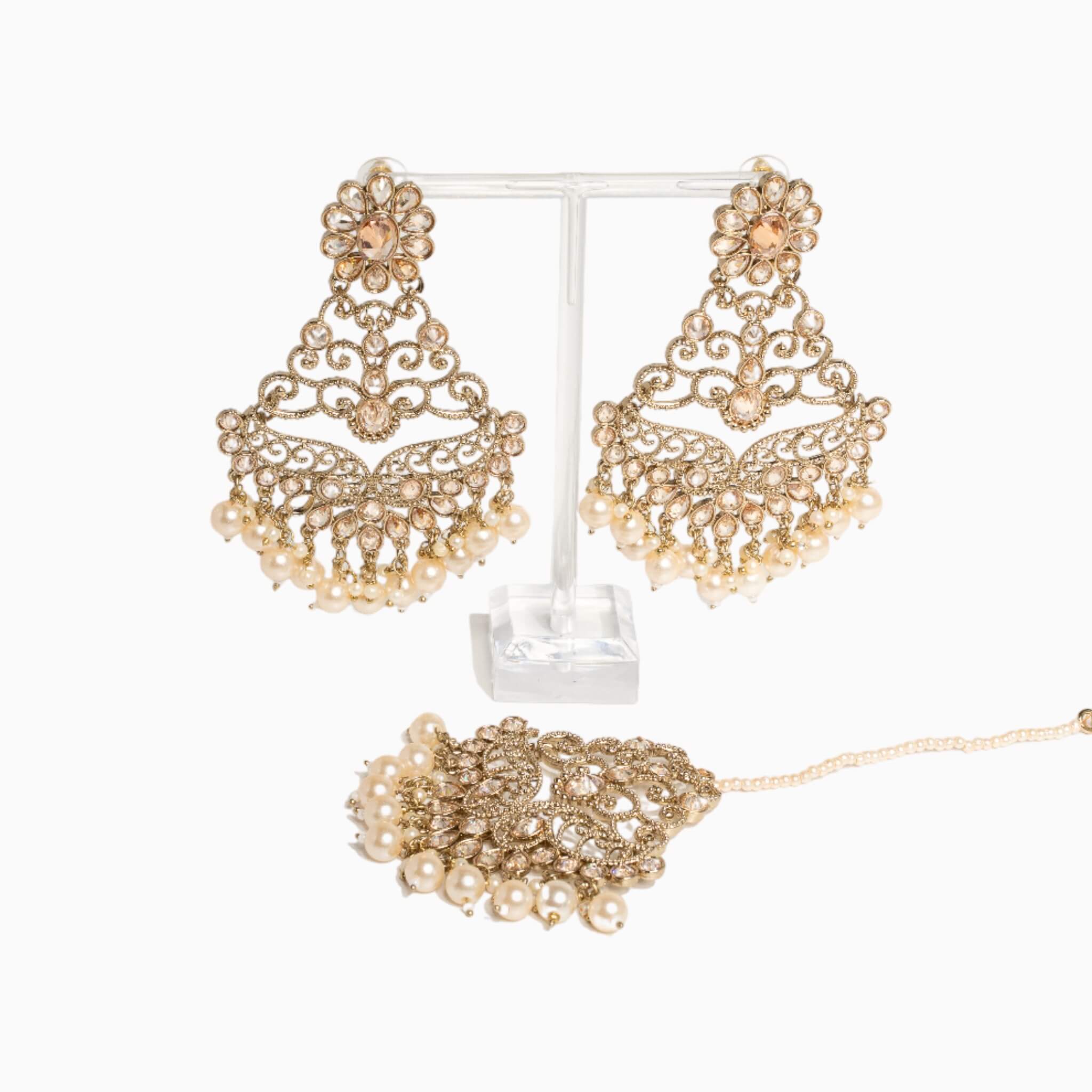 Anaya Earrings and Tikka Set
