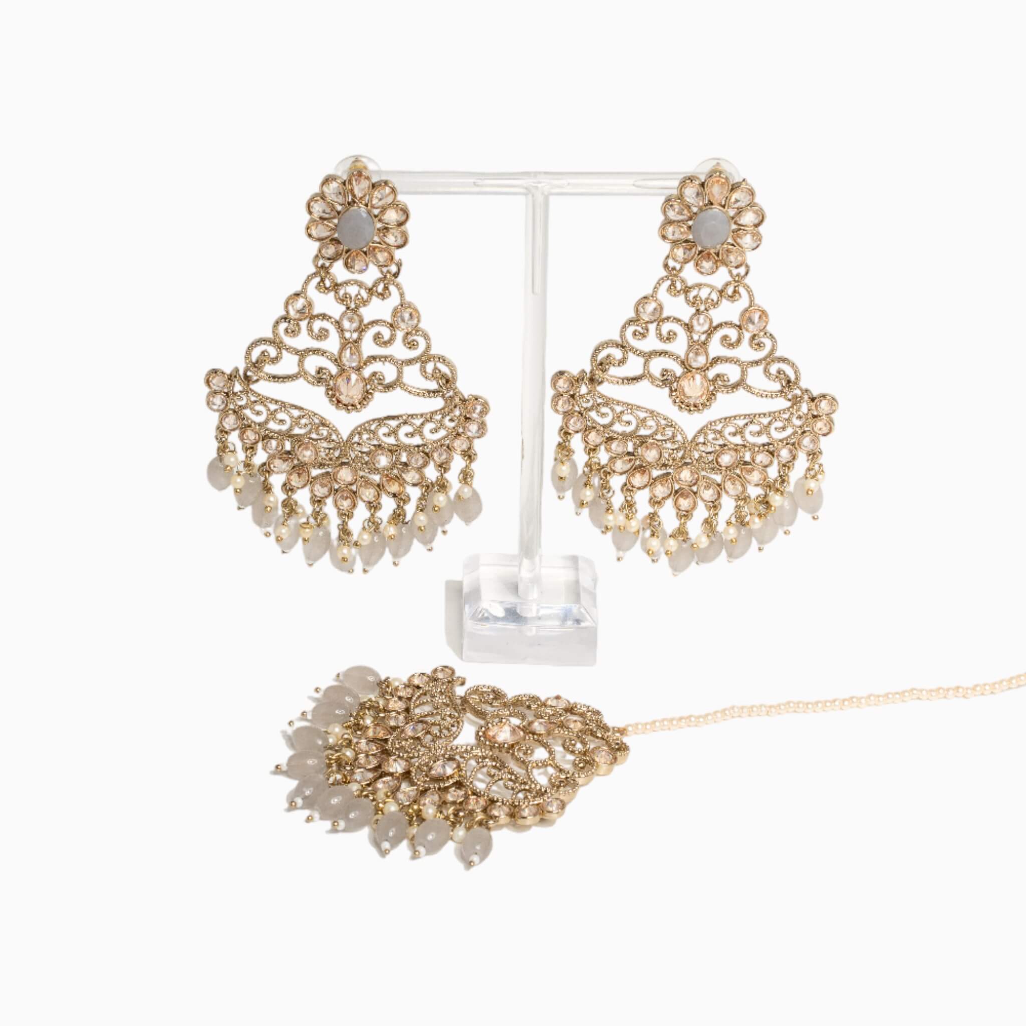Anaya Earrings and Tikka Set