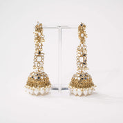 Ameerah Mirror Jhumkie Earrings - MAHARANI
