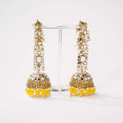 Ameerah Mirror Jhumkie Earrings - MAHARANI