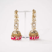 Ameerah Mirror Jhumkie Earrings - MAHARANI