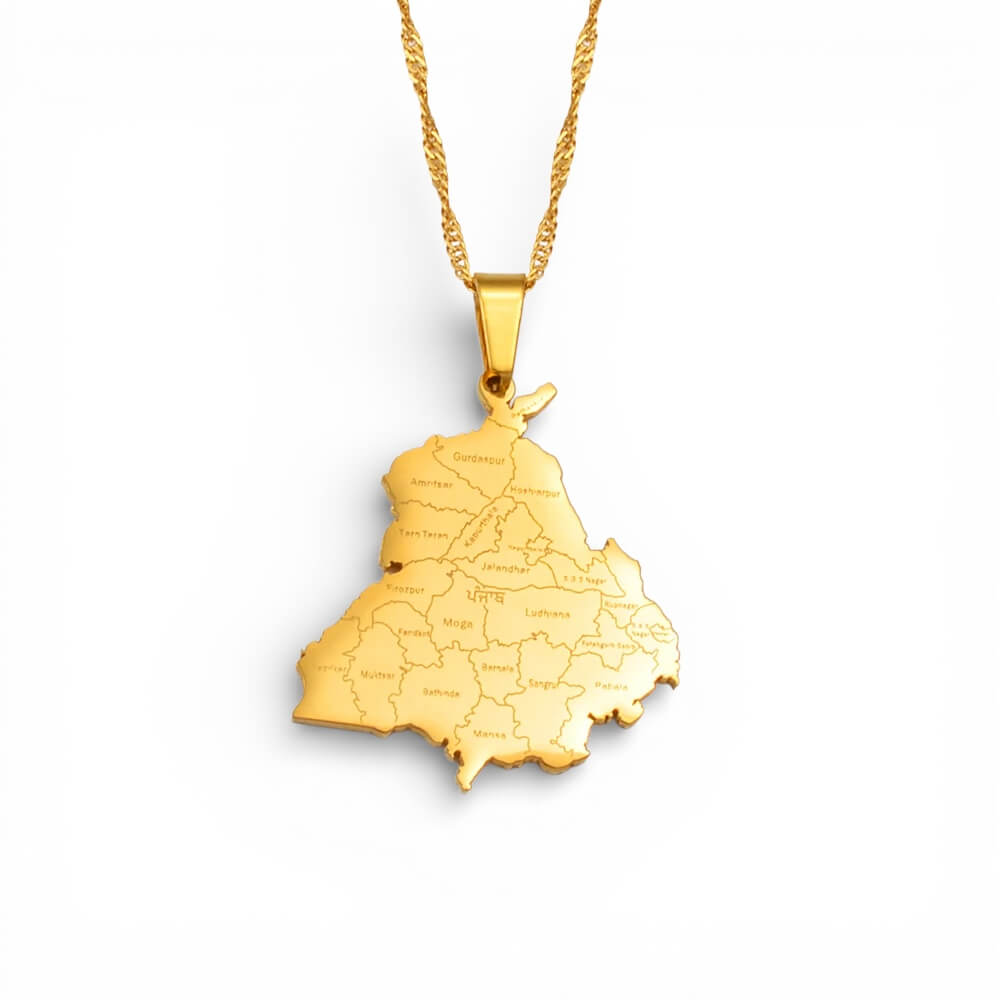 Punjab Map - Necklace